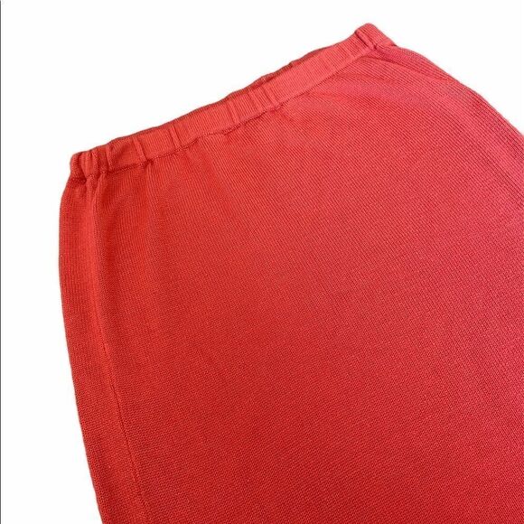 JACLYN SMITH Coral Knit Elastic Waist Skirt L - Picture 4 of 9